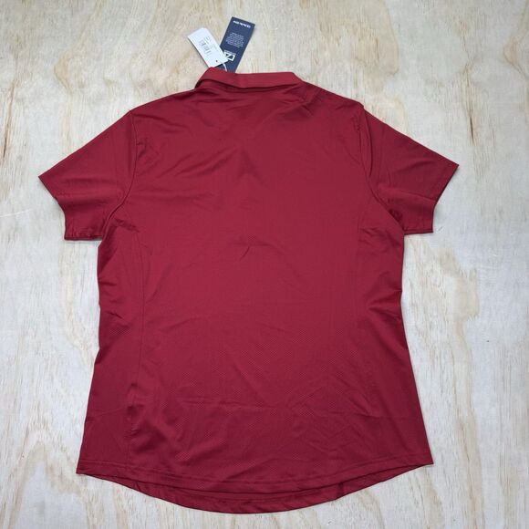 NEW Nebraska Huskers Cutter & Buck WOMENS Prospect Polo Shirt Scarlet LG - Picture 9 of 11